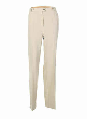 Pantalon droit beige EUGEN KLEIN pour femme