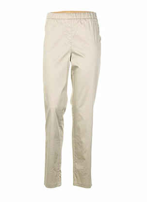 Pantalon droit beige QUATTRO pour femme