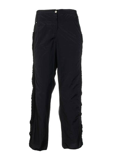 Pantalon droit coupe droite taille basse noir CATY LESCA femme