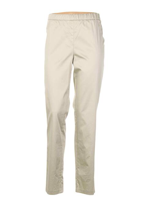 Pantalon droit beige QUATTRO pour femme