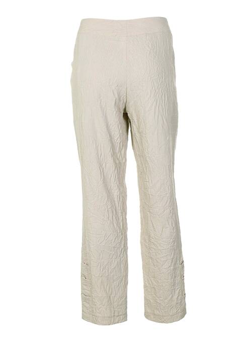 Pantalon droit beige QUATTRO femme