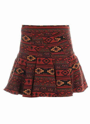 Jupe courte coupe évasée rouge BCBGENERATION femme