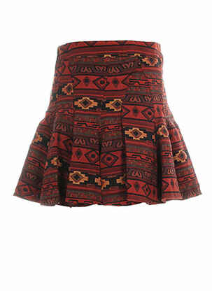 Jupe courte coupe évasée rouge BCBGENERATION femme