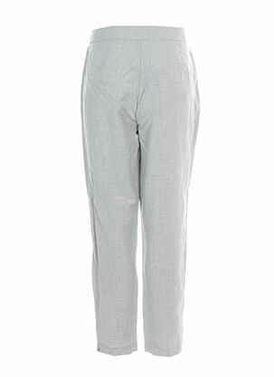 Pantalon droit fermeture zippée sous rabat avec crochet gris VERO MODA femme