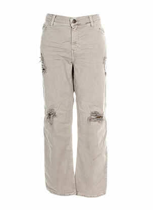 Pantalon slim taille normale taille normale beige ACQUAVERDE femme