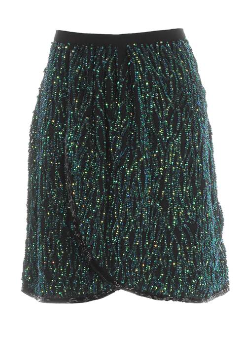 Jupe courte vert DRESS GALLERY pour femme