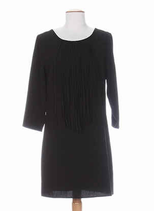 Robe mi-longue manches 3/4 manches 3/4 noir DEUX TWO femme