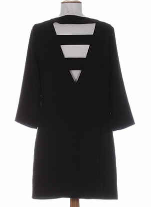 Robe mi-longue manches 3/4 manches 3/4 noir DEUX TWO femme