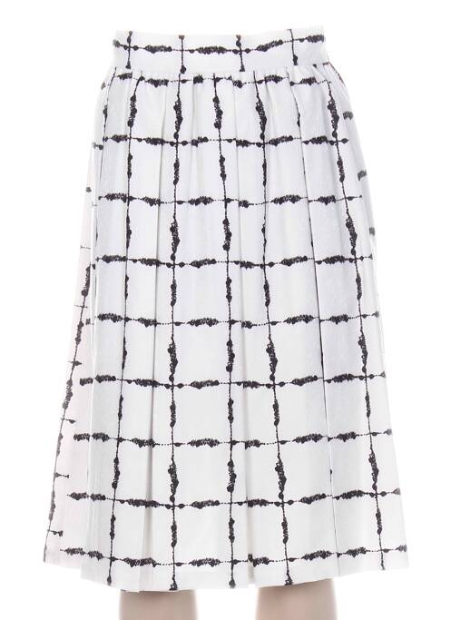 Jupe mi-longue blanc BCBGENERATION pour femme