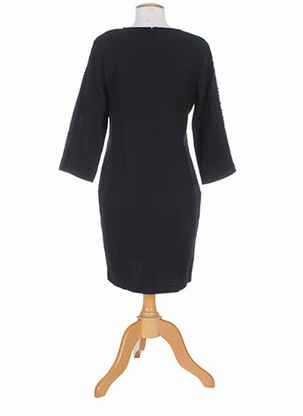 Robe mi-longue manches longues manches longues noir MKT STUDIO femme