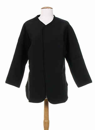 Veste casual coupe droite noir BONSUI femme