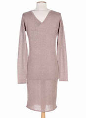 Robe mi-longue beige ICHI pour femme seconde vue