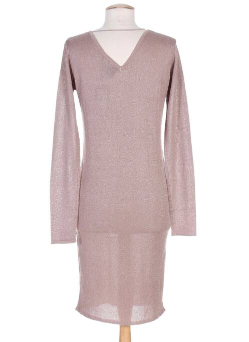 Robe mi-longue beige ICHI pour femme