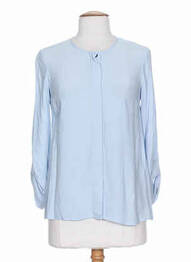 Chemisier coupe cintrée manches longues bleu SINEQUANONE femme