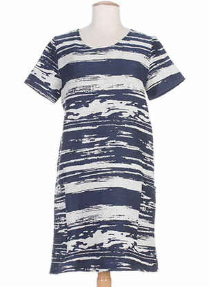 Robe mi-longue bleu LOUIZON pour femme