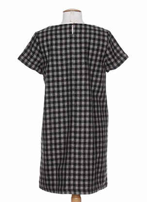 Robe mi-longue manches courtes manches courtes noir COMPAÑIA FANTASTICA femme