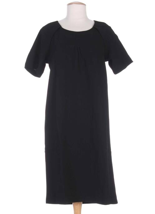 Robe mi-longue noir ICHI pour femme