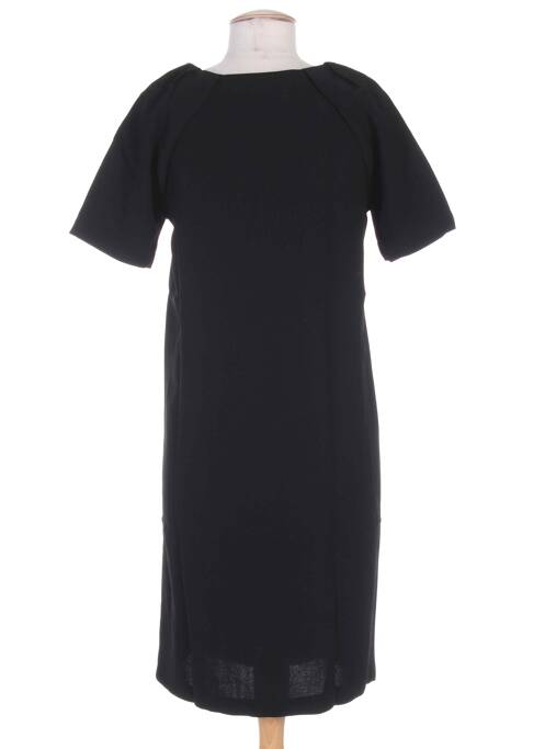 Robe mi-longue noir ICHI pour femme