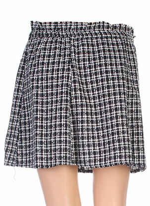 Jupe courte coupe évasée noir BY MONSHOWROOM femme