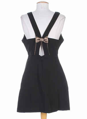 Robe mi-longue sans manche sans manche noir BY MONSHOWROOM femme