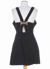 Robe mi-longue noir BY MONSHOWROOM pour femme seconde vue