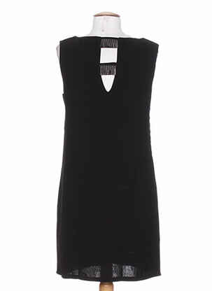 Robe mi-longue sans manche sans manche noir BY MONSHOWROOM femme