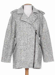 Manteau long gris BY MONSHOWROOM pour femme seconde vue