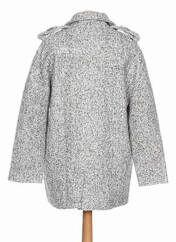 Manteau long gris BY MONSHOWROOM pour femme seconde vue