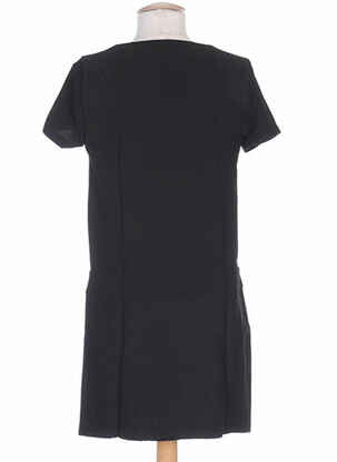 Robe mi-longue manches courtes manches courtes noir CLO&SE femme