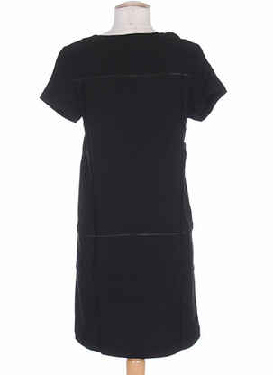 Robe mi-longue manches courtes manches courtes noir CLO&SE femme