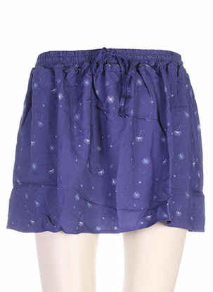 Jupe courte coupe évasée bleu CLO&SE femme