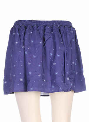 Jupe courte coupe évasée bleu CLO&SE femme