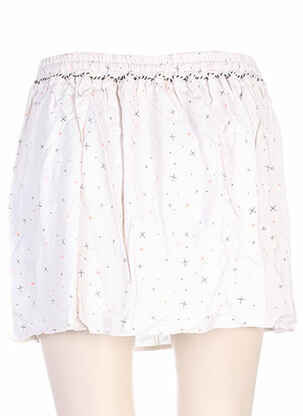 Jupe courte coupe évasée beige CLO&SE femme