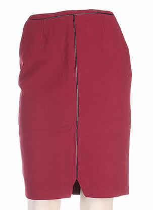 Jupe mi-longue taille normale rouge CLO&SE femme