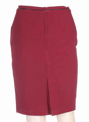 Jupe mi-longue taille normale rouge CLO&SE femme