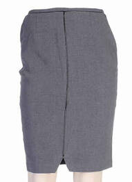 Jupe mi-longue taille normale gris CLO&SE femme