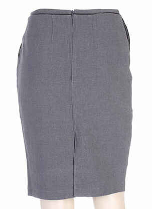 Jupe mi-longue taille normale gris CLO&SE femme