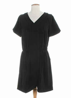 Robe mi-longue manches courtes manches courtes noir CLO&SE femme