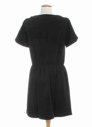 Robe mi-longue manches courtes manches courtes noir CLO&SE femme