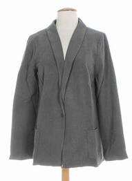 Veste casual finition intérieure doublée gris CLO&SE femme
