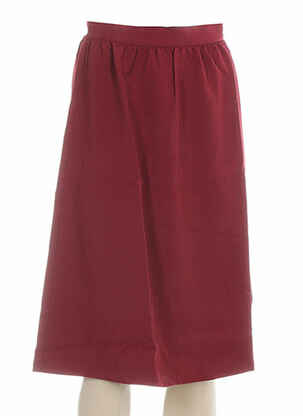 Jupe mi-longue coupe évasée rouge CLO&SE femme