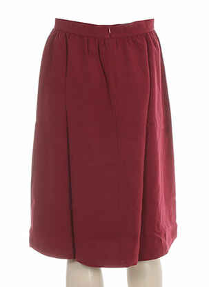 Jupe mi-longue coupe évasée rouge CLO&SE femme