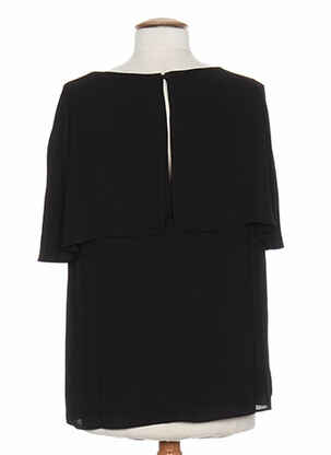Top coupe fluide noir SO ESSENTIAL femme