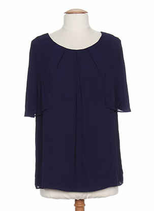Top coupe fluide bleu SO ESSENTIAL femme
