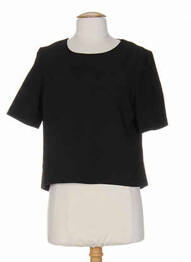 Top col rond noir SO ESSENTIAL femme