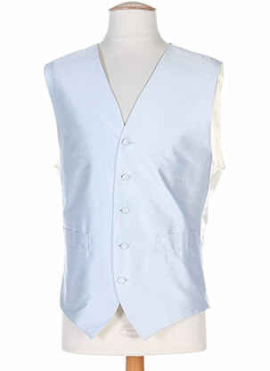 Gilet sans manche tissage satiné bleu SMART homme
