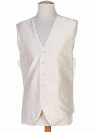 Gilet sans manche effet matière satinée beige SMART homme