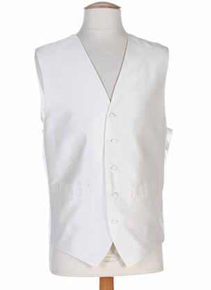 Gilet sans manche effet matière satinée beige SMART homme