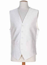 Gilet sans manche effet matière satinée beige SMART homme