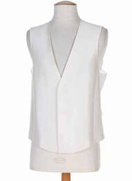 Gilet sans manche effet matière satinée beige PAL ZILERI homme